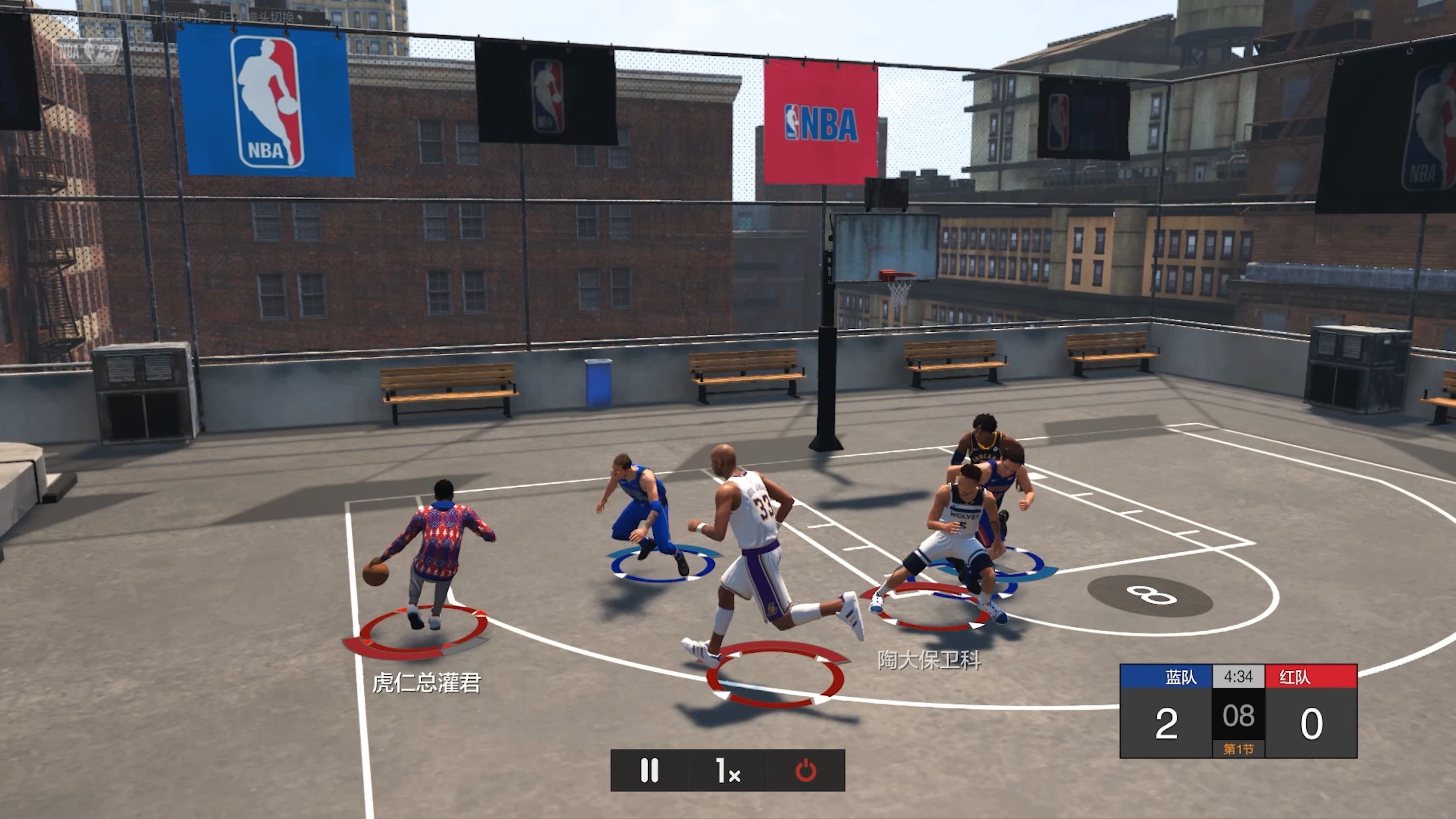 场面火爆！NBA2K观众席沸腾不已